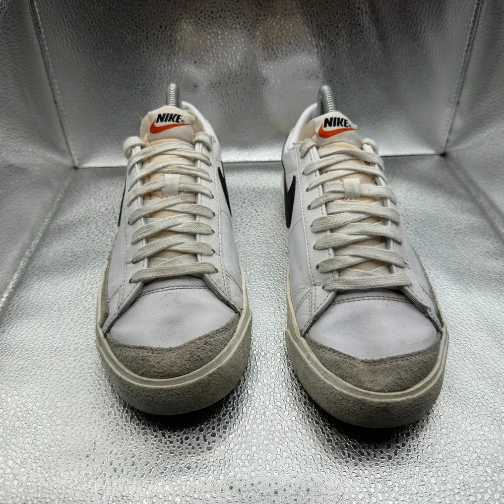 Size 7 Nike Blazer Low '77 Low White Black Sail Mens Athletic‎ Shoes DA6364-101
